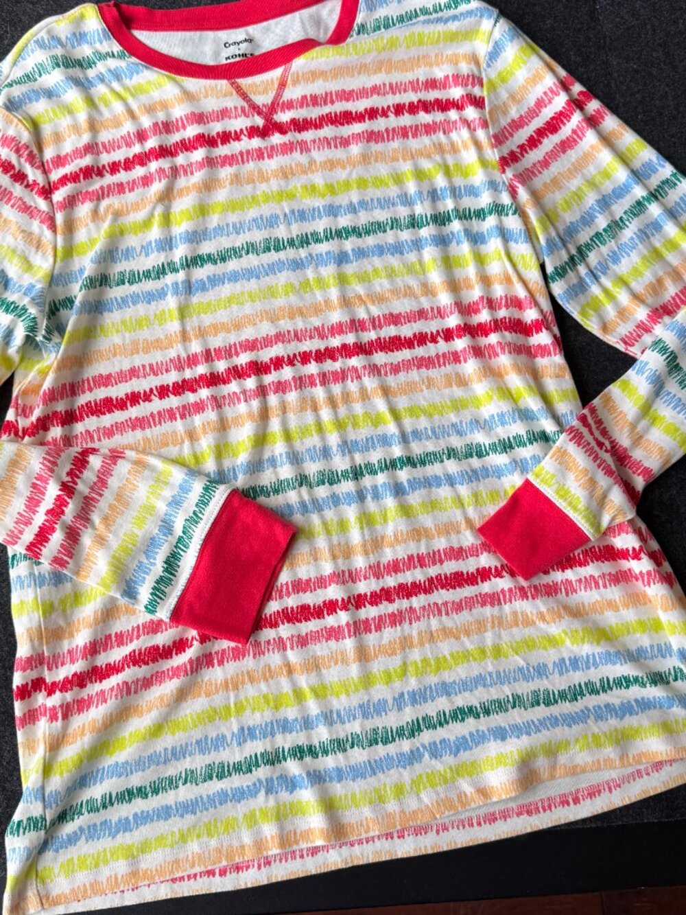Crayola x Kohl’s Colorful Stripe Pajama Set Size M - Picture 2 of 8